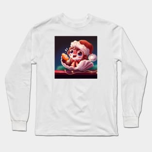 Cute Oyster Drawing Long Sleeve T-Shirt